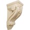 Ekena Millwork 2 5/8"W x 3 3/4"D x 6 5/8"H Small Fig Leaf Corbel, Rubberwood COR02X03X06FIRW - alternate 1